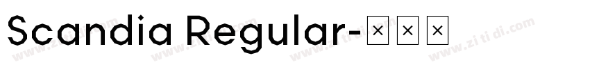 Scandia Regular字体转换